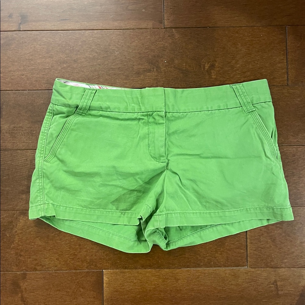 Green J. Crew City Fit Green Chino 3”